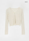 Tiang Knit Crop Linen Cardigan
