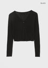 Tiang Knit Crop Linen Cardigan