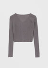 Tiang Knit Crop Linen Cardigan