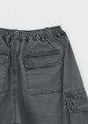(UNISEX) Chatonner Banding Washed Cargo Bermuda Pants