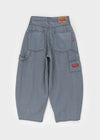 Berop Stripe Carpenter Wide Balloon Pants