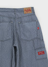 Berop Stripe Carpenter Wide Balloon Pants