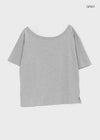 Tureming Loose Fit Asymmetrical Shoulder T-Shirt