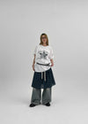 Tupel Check Tiered Midi Skirt