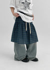 Tupel Check Tiered Midi Skirt