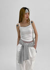Beldeau Contrast Layered Sleeveless Top