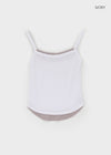 Beldeau Contrast Layered Sleeveless Top