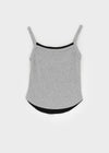 Beldeau Contrast Layered Sleeveless Top