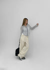 Tiback Stripe Summer Two-Way Hoodie Zip-Up
