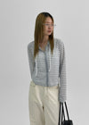 Tiback Stripe Summer Two-Way Hoodie Zip-Up