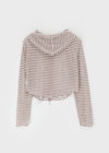 Tiback Stripe Summer Two-Way Hoodie Zip-Up