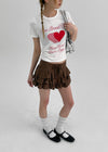 Lowden Printed Semi-Crop Short Sleeve Tee