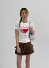 Lowden Printed Semi-Crop Short Sleeve Tee