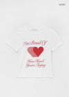 Lowden Printed Semi-Crop Short Sleeve Tee