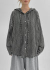 [MADE] Shrut Check Summer Loose Fit Hooded Shirt