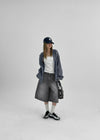 [MADE] Shrut Check Summer Loose Fit Hooded Shirt