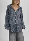 [MADE] Shrut Check Summer Loose Fit Hooded Shirt