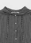 [MADE] Shrut Check Summer Loose Fit Hooded Shirt