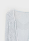 Sendel Sheer Lace Crop Cardigan