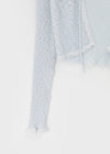 Sendel Sheer Lace Crop Cardigan