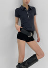 [MADE] Melvin Henry-Neck Collar Short Sleeve T-shirt
