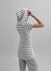 [MADE] Lyon Stripe Hood Mini Dress