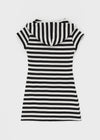 [MADE] Lyon Stripe Hood Mini Dress