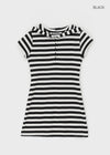 [MADE] Lyon Stripe Hood Mini Dress