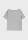 Lukua Lettering One-Shoulder Short Sleeve Tee