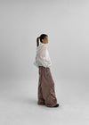 [MADE] Natit Nylon Pleated Back-Banding Pants