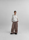 [MADE] Natit Nylon Pleated Back-Banding Pants