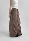 [MADE] Natit Nylon Pleated Back-Banding Pants