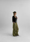 [MADE] Natit Nylon Pleated Back-Banding Pants