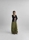 [MADE] Natit Nylon Pleated Back-Banding Pants