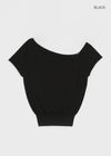 [MADE] Kerry Unbalanced Off-Shoulder Knit