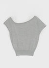 [MADE] Kerry Unbalanced Off-Shoulder Knit