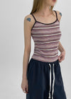 [MADE] Mameldi Stripe Knit Sleeveless