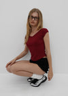 [MADE] Printy Tiered Banding Shorts
