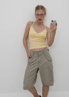 [MADE] Yelp Striped Halter Tank Top