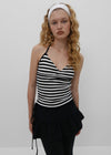[MADE] Yelp Striped Halter Tank Top