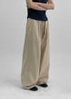 (UNISEX) Pearl Hall Wide Banding Pants (Linen 100%)