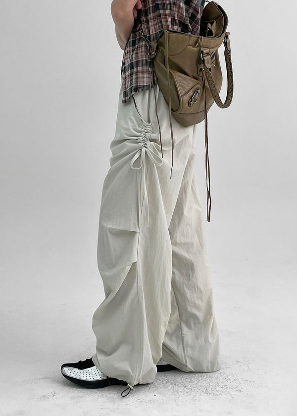 【BLACKUP】ナイロンバンドストリングパンツ Folk String Nylon Banding Pants – BLACKUP