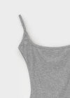 Coolaning Ribbed Rounded Square Sleeveless Top