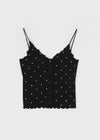 Morots Set – Frill Cardigan & Frill Dot Sleeveless Top