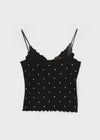 Morots Set – Frill Cardigan & Frill Dot Sleeveless Top