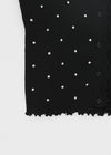Morots Set – Frill Cardigan & Frill Dot Sleeveless Top