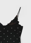 Morots Set – Frill Cardigan & Frill Dot Sleeveless Top