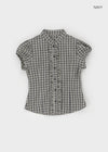 Iltense Puff Check Seersucker Short Sleeve Shirt