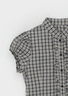 Iltense Puff Check Seersucker Short Sleeve Shirt