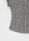 Iltense Puff Check Seersucker Short Sleeve Shirt